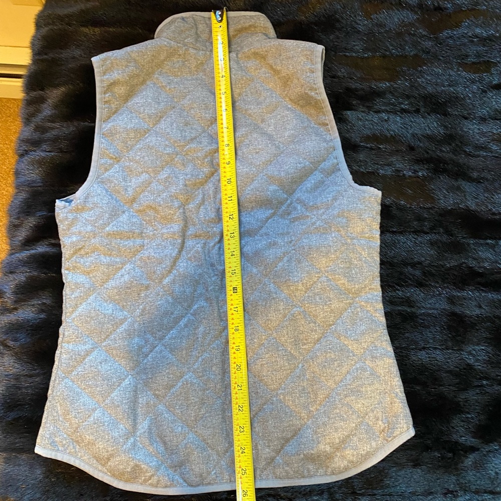 Old Navy Light Gray Quilted Vest